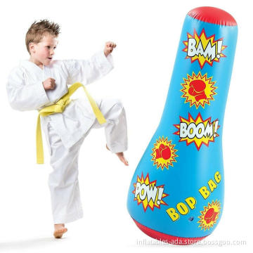 New style high quality children's  indoor boxing training kick exercise props inflatable boxing sandbag